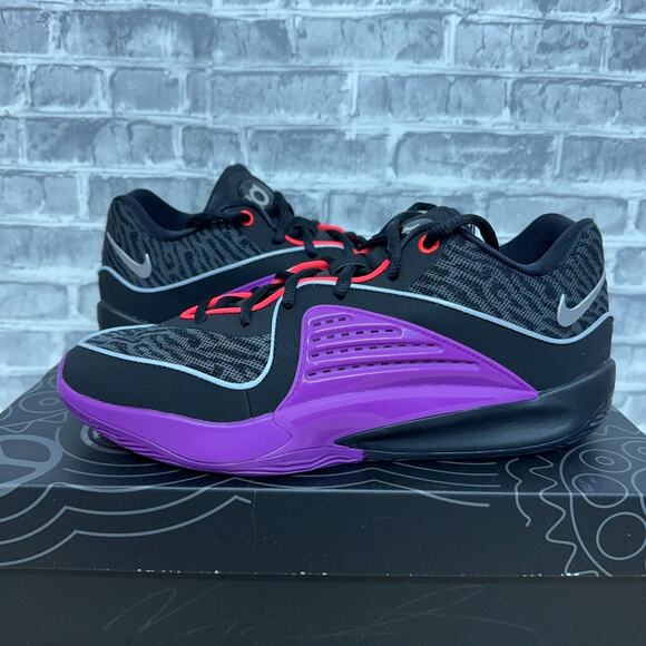 Nike KD 16 Low Pathway Royalties Black Silver DV2917-002 Mens Size 9.5 New - Picture 1 of 6